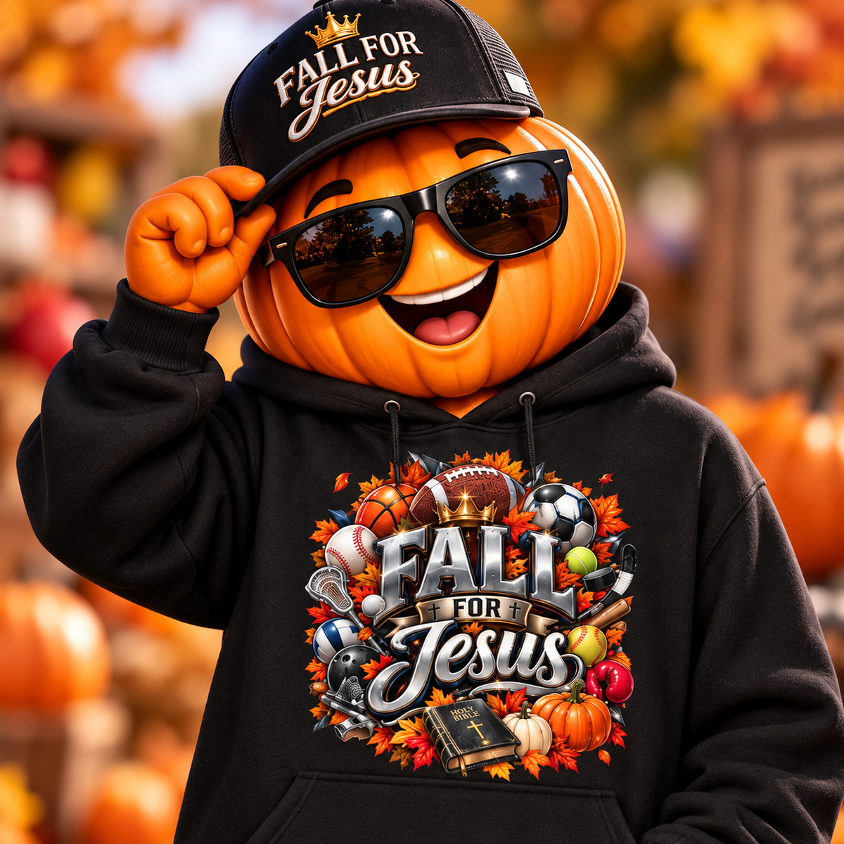 Sports Fall for Jesus Hoodie