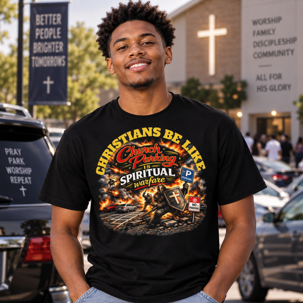 Christians Be Like… Church Parking Is Spiritual Warfare Christian T-Shirt
